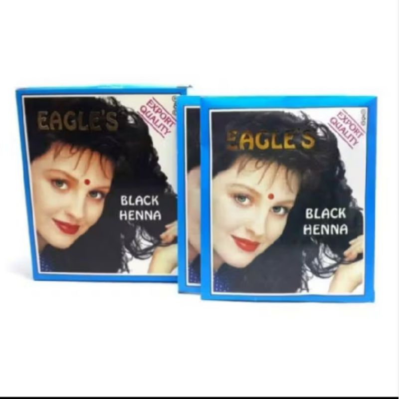 HENNA EAGLES SEMIR RAMBUT WARNA HITAM DAN COKLAT 1 SASET