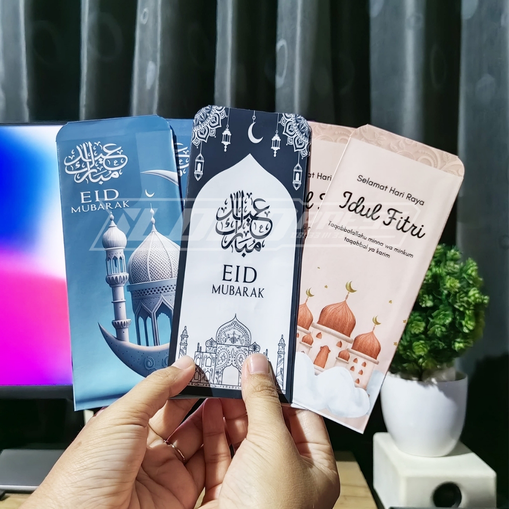 

[ 1 Pack isi 10 ] AMPLOP Lebaran 2025 Hari Raya Idul Fitri Jumbo 7,2x18 cm