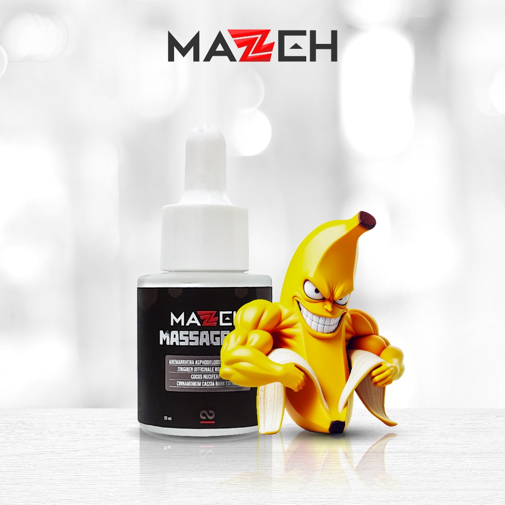 Mazzeh Massage Oil 20ml - Antiseptik Food Grade Pelumas Alami Pria Dewasa