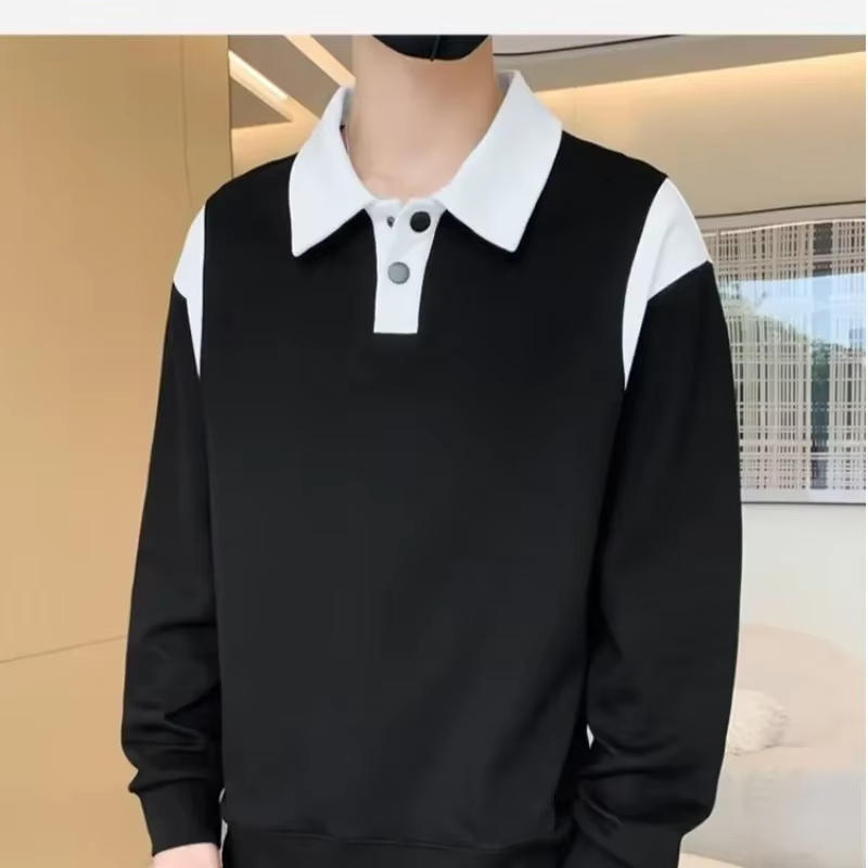 SWEATER PREMIUM HALF ZIP  HITAM OVERSIZE  UNISEX .SWEATER KERAH S-6XL HALF ZIP  , SWEATER HALF