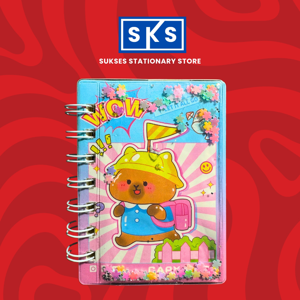 

Notebook Spiral A7 Capybara Water Cover Buku Catatan Tulis Buku Notes Kecil Lucu