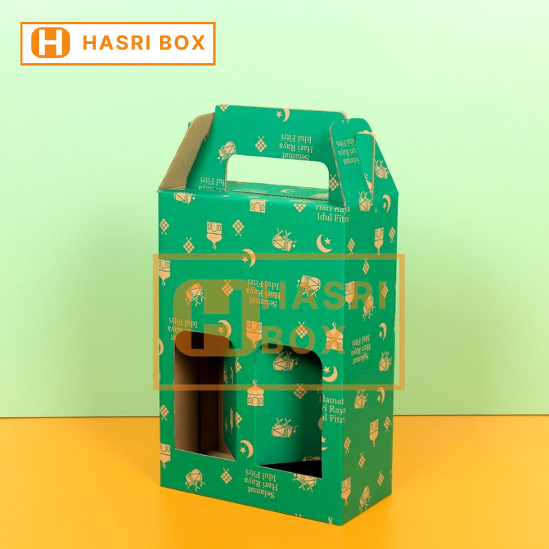 

( 10pcs ) Dus Botol 1 liter Isi 2 Lebaran Box Botol Toples Jar 1000ml Isi 2 Packaging Parcel Idul Fitri Eid Mubarak