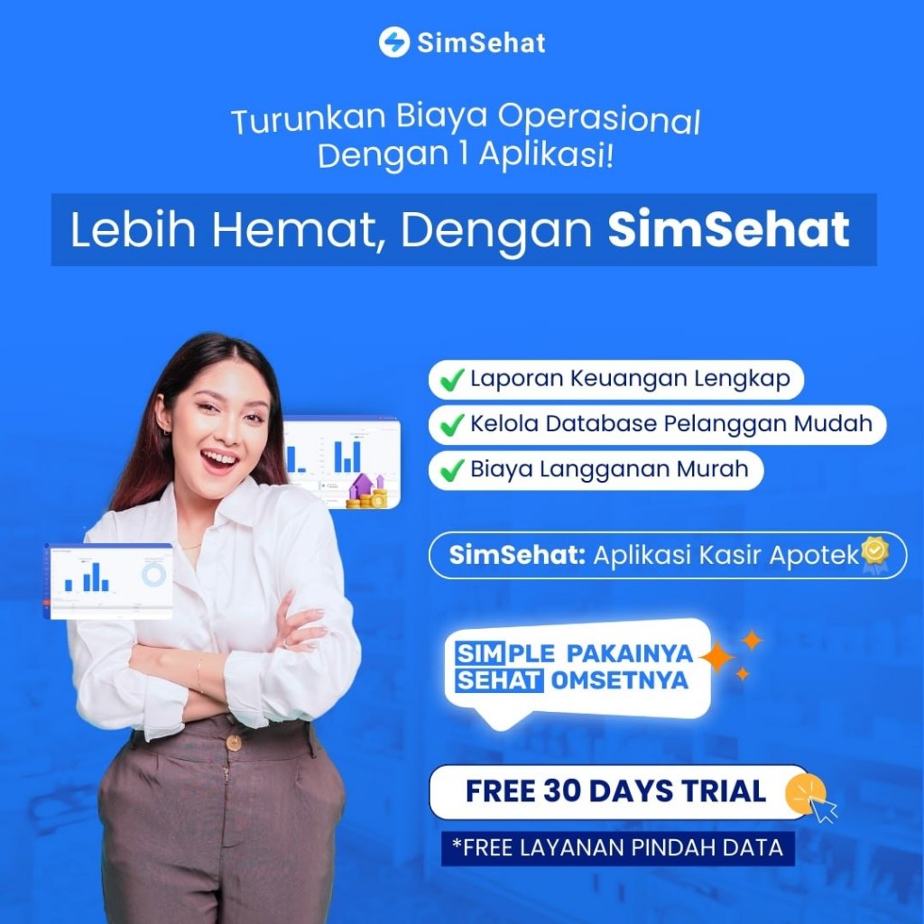 [1 Tahun Pro] SimSehat Aplikasi Apotek Lengkap Terbaik | Software Apotek Lengkap Terbaik | Aplikasi 