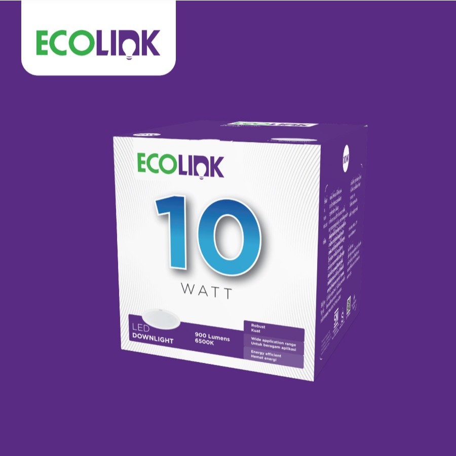 ECOLINK LAMPU LED DOWNLIGHT EDL MULTIPACK 10W 6500K