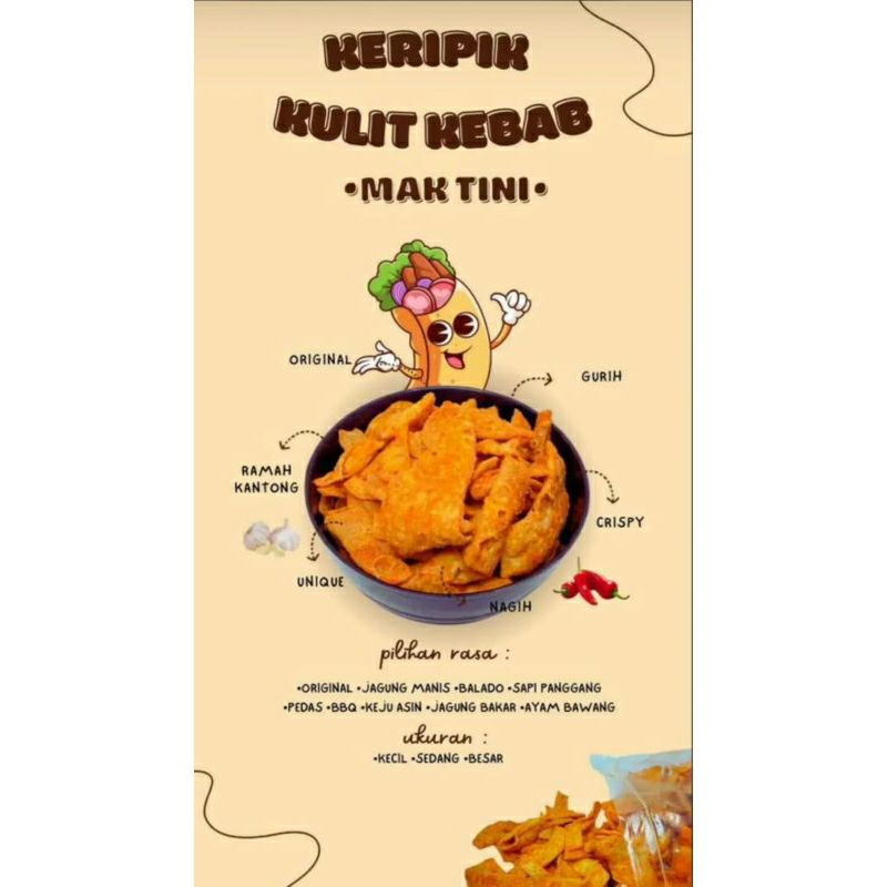 

keripik kulit kebab 250gr