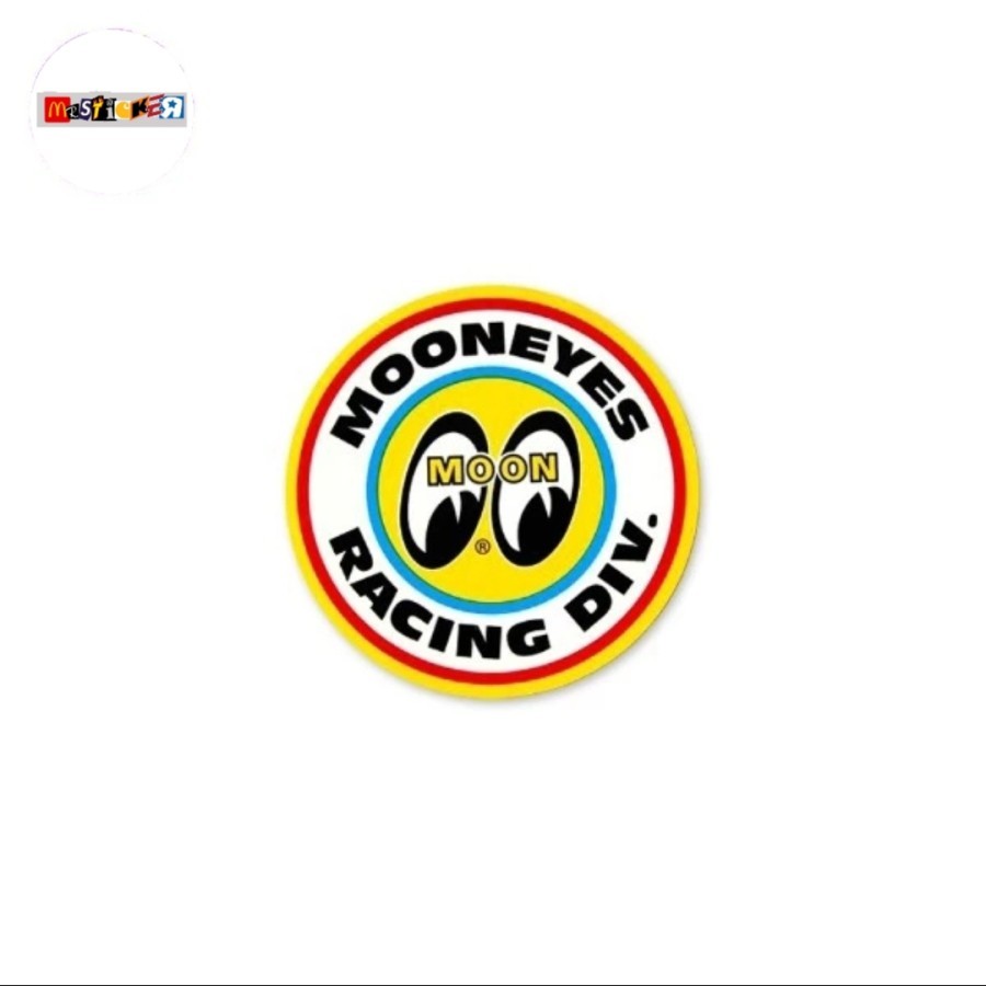 

sticker MOONEYES Racing Div Japan logo rounded stiker