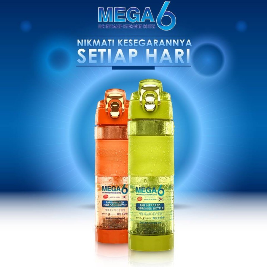 Botol Kesehatan Mega 6 Far Infrared Hydrogen Water 600ml