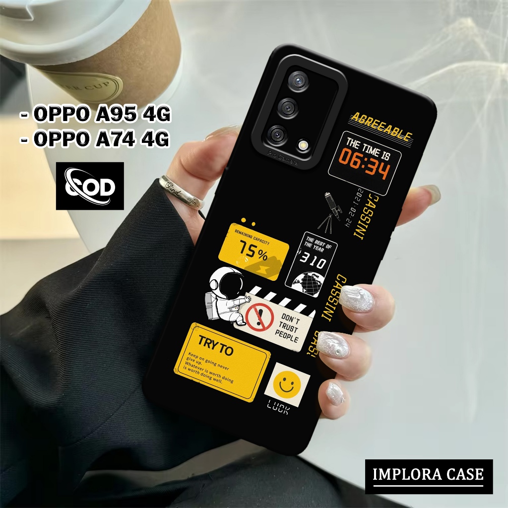 Case OPPO A95 4G / A74 4G Case AESTHETIC IMPLORA CASE Casing OPPO A95 4G / A74 5G Softcase Pro Camer