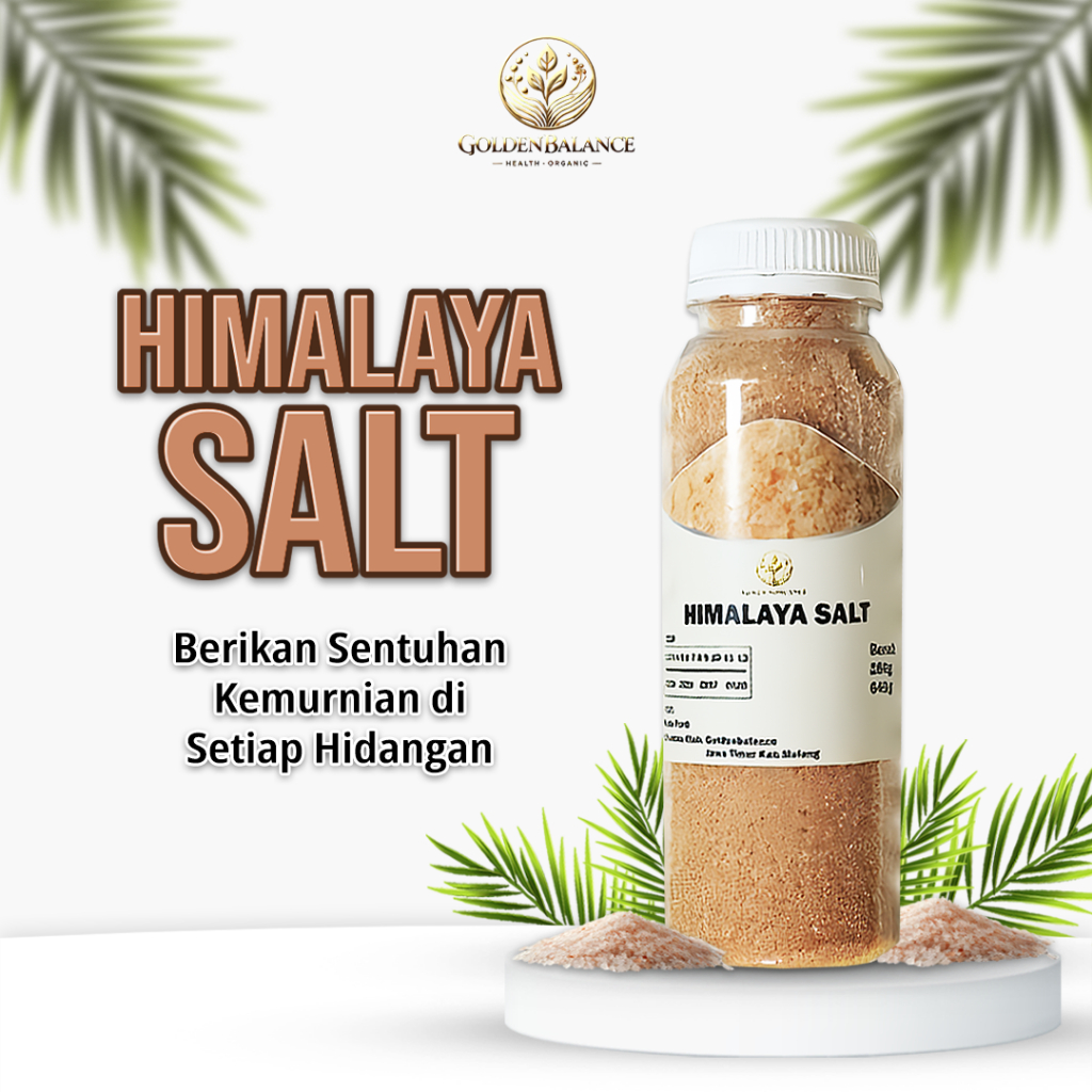 

Garam Himalaya Original Premium 280gr / 640gr Himalayan Salt Pink Garem Organic - GOLDEN BALANCE