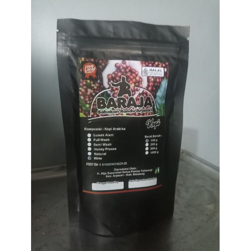 

Kopi Baraja wine 100g Arabika 100%