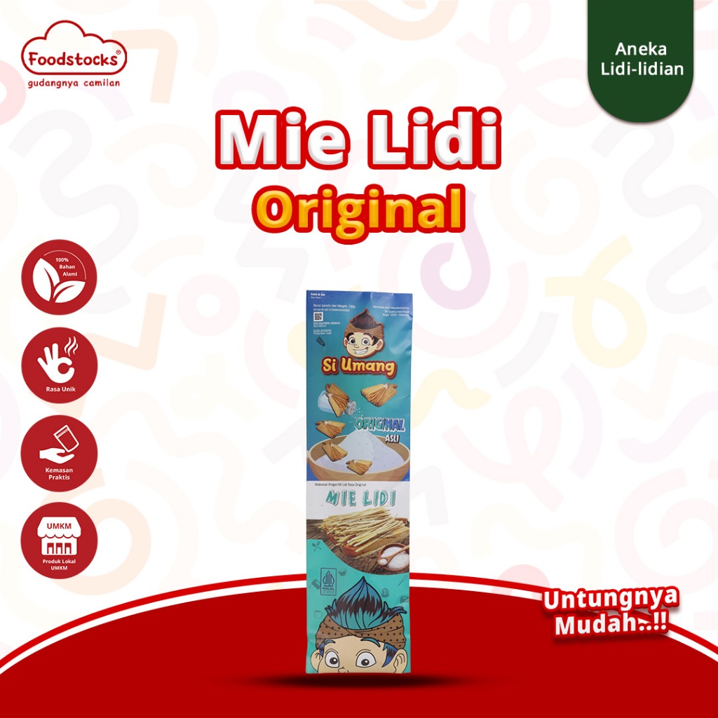 

Si Umang Cemilan Sapu Lidi 130g - Original Asin