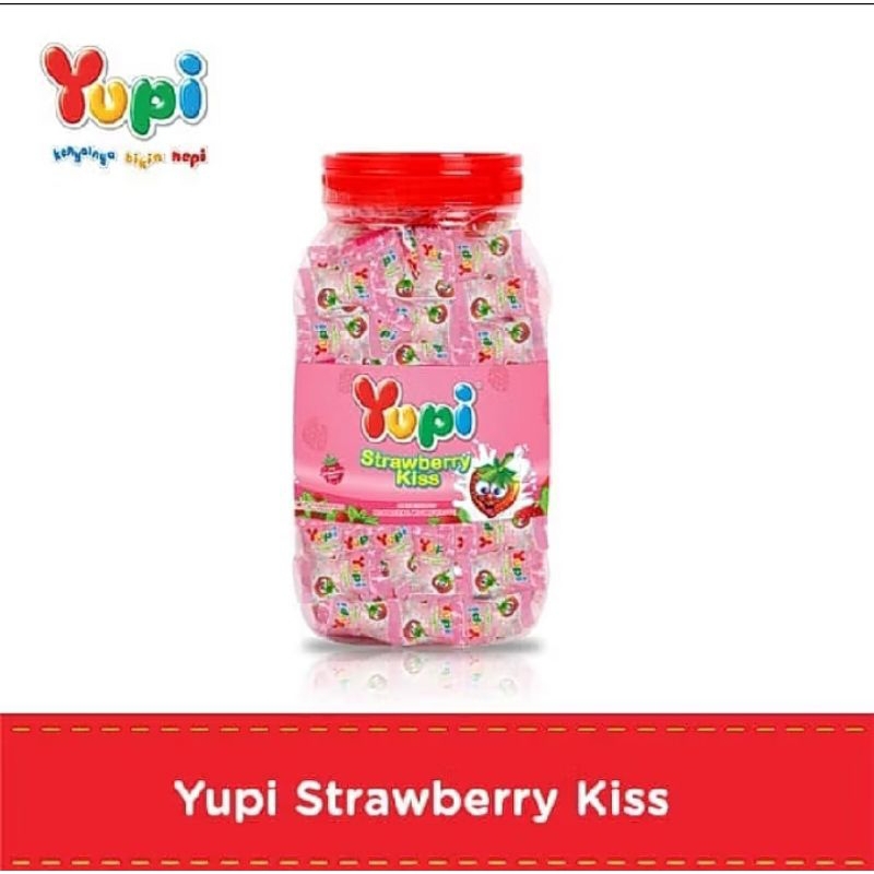 

Yupi Kiss Strawberry Toples / Jar 300g