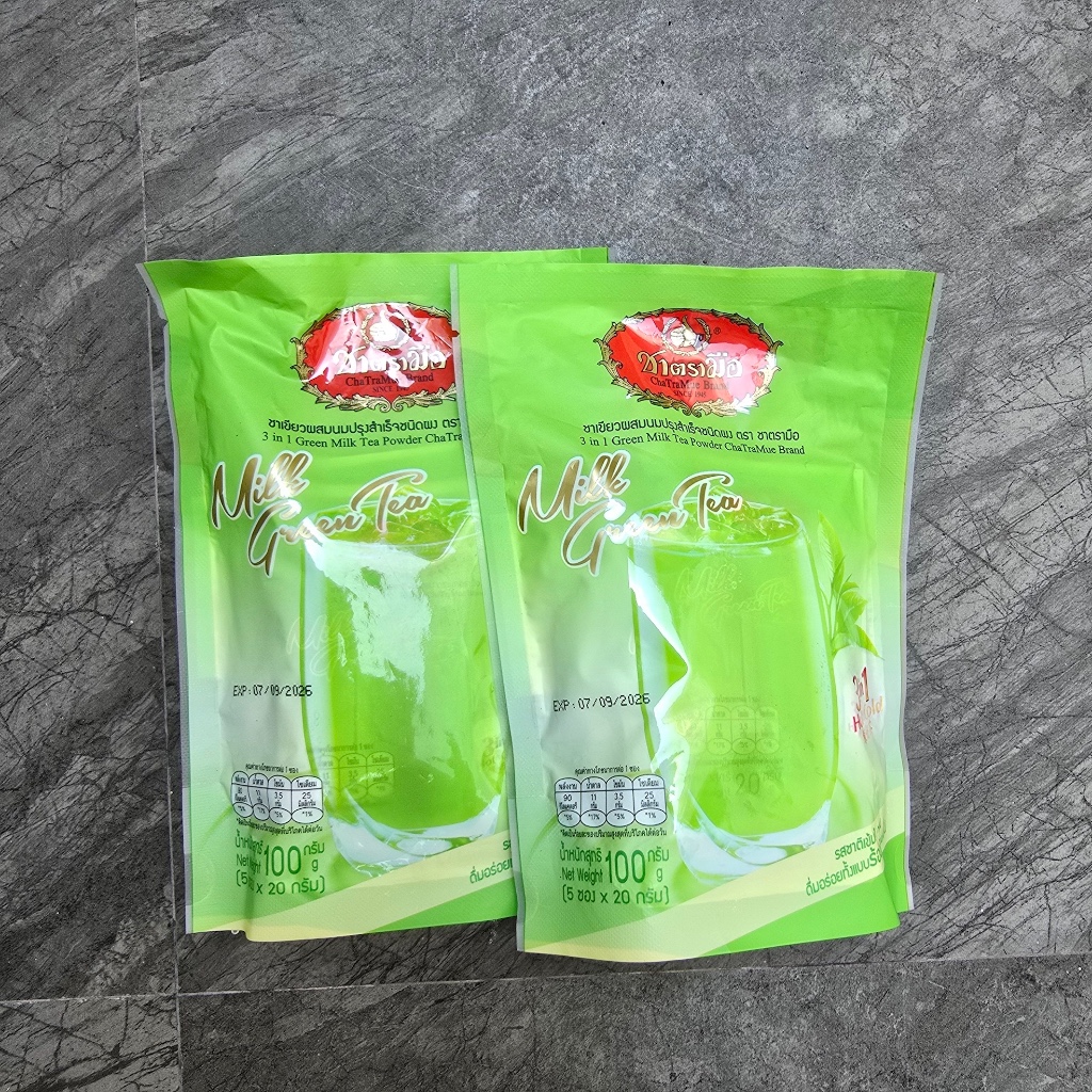

GREEN TEA Chatramue Thai GreenTea Instant 3 in 1 ( isi 5 Sachet ) 3in1