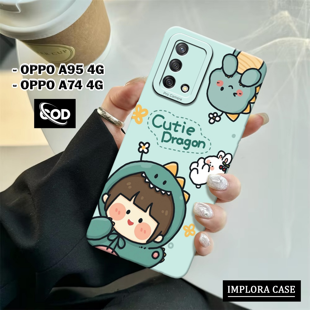 Case OPPO A95 4G / A74 4G Case KARTUN IMPLORA CASE Casing OPPO A95 4G / A74 5G Softcase Pro Camera O
