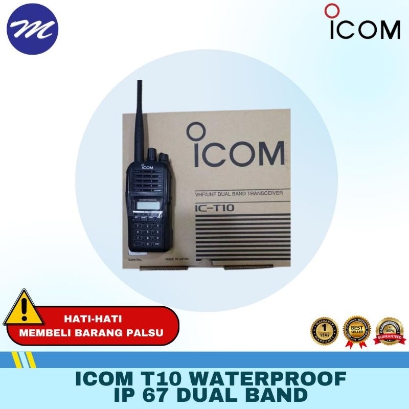 HT ICOM T 10 DUA BAND / ORIGINAL / MURAH/ IP 67
