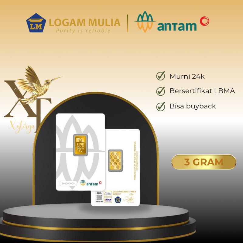 Logam Mulia Antam RM 3 Gram ⭕