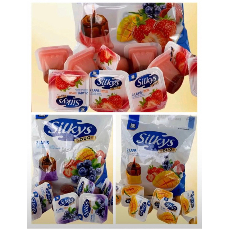 

SILKYS PUDING 3 BUNGKUS ( MIX STROBERI, MANGGA & BLUEBERI )