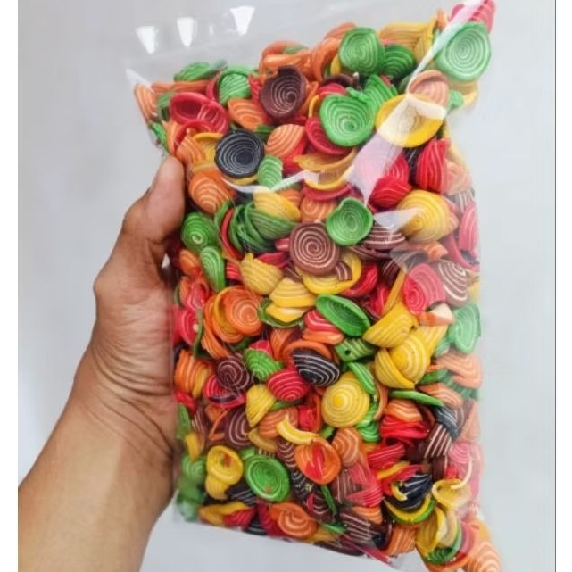 

Forcysn Kuping Gajah Mini Warna Warni / Rainbow Renyah Enak Kiloan