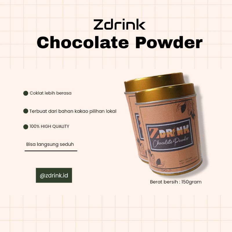 

COKLAT BUBUK ZDRINK 150Gram