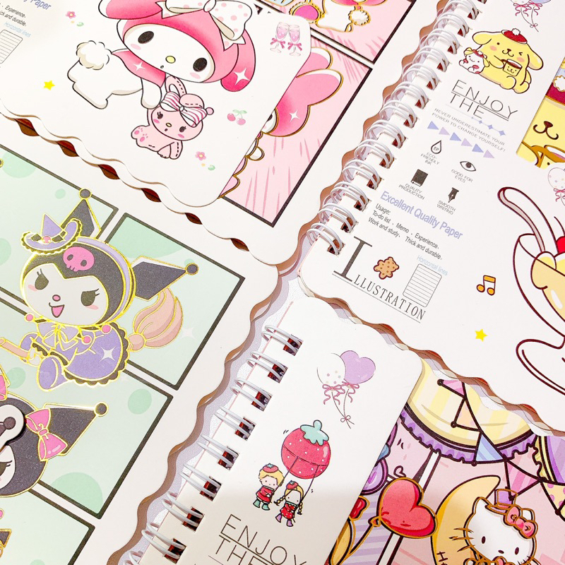 

Buku Tulis A5 Motif Sanrio/ Buku Tulis Bogel /Notebook /Sanrio /Notebook Sanrio /Motif Sanrio
