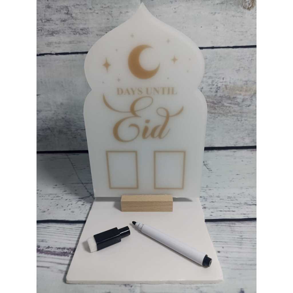 

Kalender Ramadhan Puasa Acrylic Ramadan Calendar Decoration Warna Putih