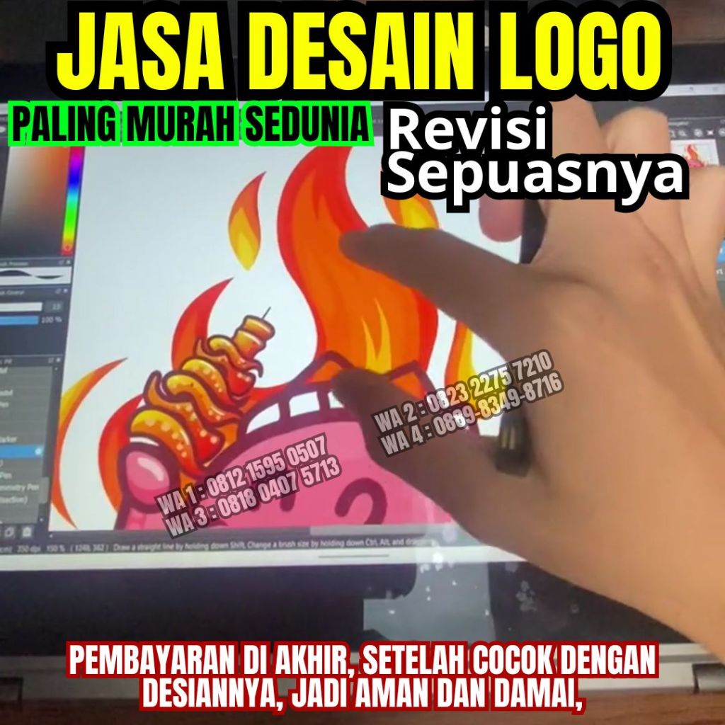 Jasa Desain Logo Semua Design Olshop Makanan Fashion Usaha Toko Premium Murah Bebas Revisi Sampai Pu