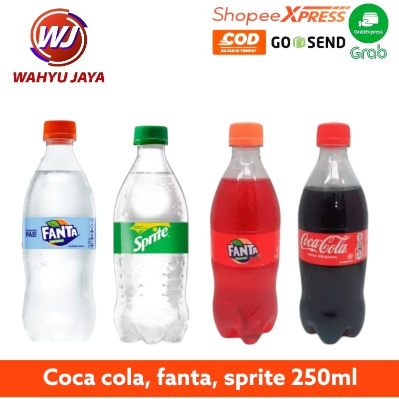 

Minuman fanta, sprite coca cola 250ml