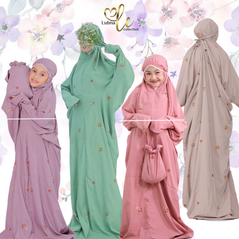 Mukena Terusan MELATI Couple ANAK DEWASA | Lubna