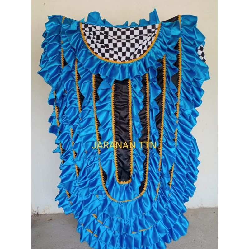 Kemul Barongan Rampak Sap 5 / Ukuran Dewasa / Warna Biru Turkis