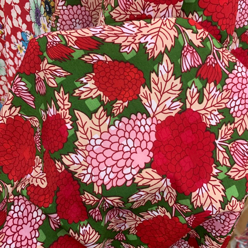 kain soft diamond crepe motif bunga - kain soft diamond premium - kain diamond crepe luxury