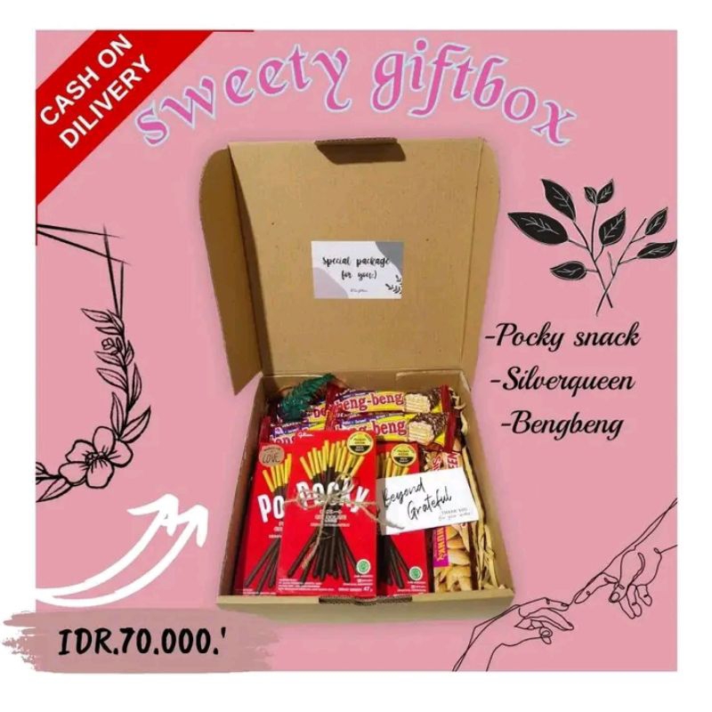 

BENG BENG HAMPERS kado cewe cowo kado simple giftbox snack