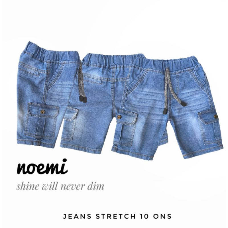 Jeans Anak Celana Jeans Pendek CARGO NOEMI 101214/5-7 tahun