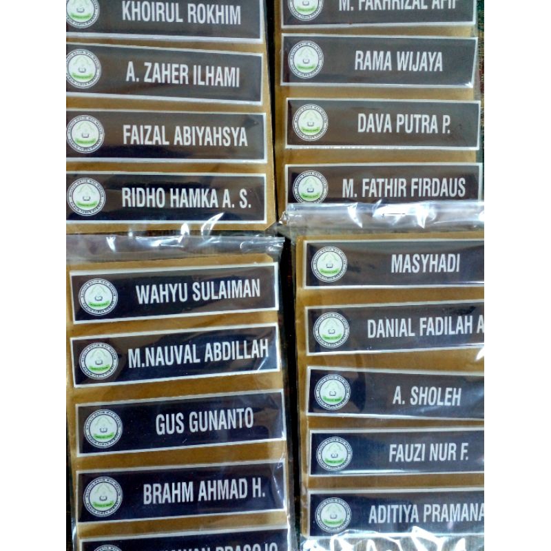 

Nametag akrilik fiber minimal 10 pcs murah