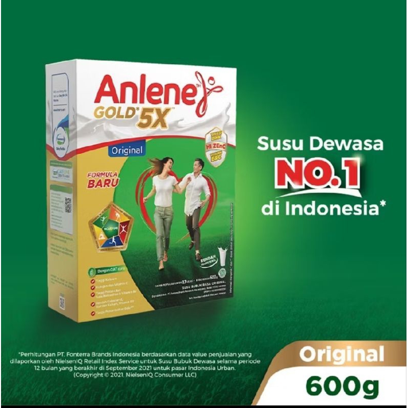 

Anlene Gold 5x rasa original 600gram