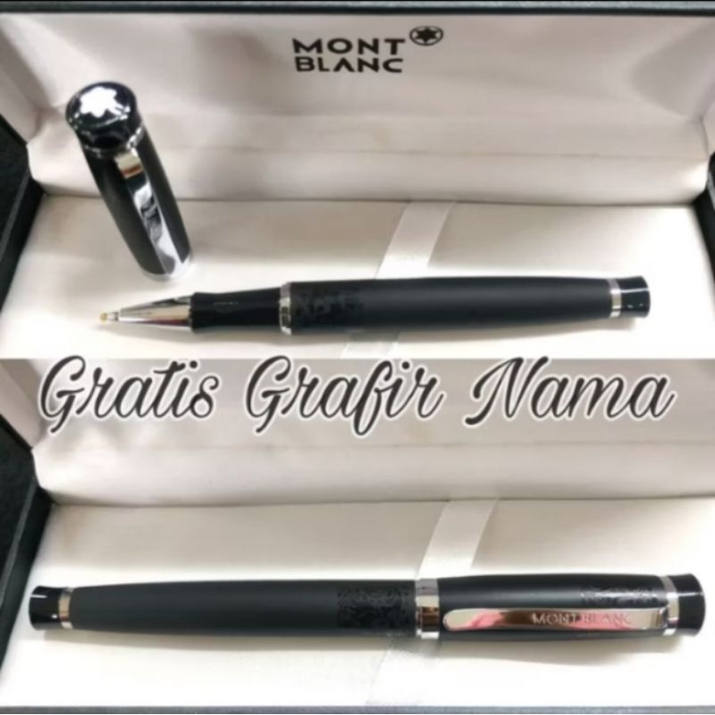 

Ballpoint Mewah Luxury Pulpen Branded Monblang Roller Ball Gratis Grafir Nama Dan Box Exlusive