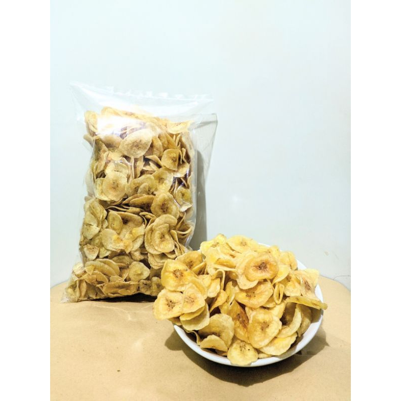 

Keripik Pisang Kepok Asin/Manis Khas Kotabaru Kemasan Ekonomis 500gr.