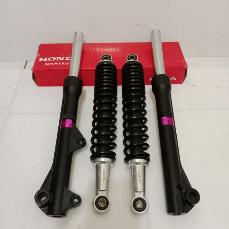 As shock depan + belakang Supra x 125 helm'in Supra x 125 fi Revo absolut
