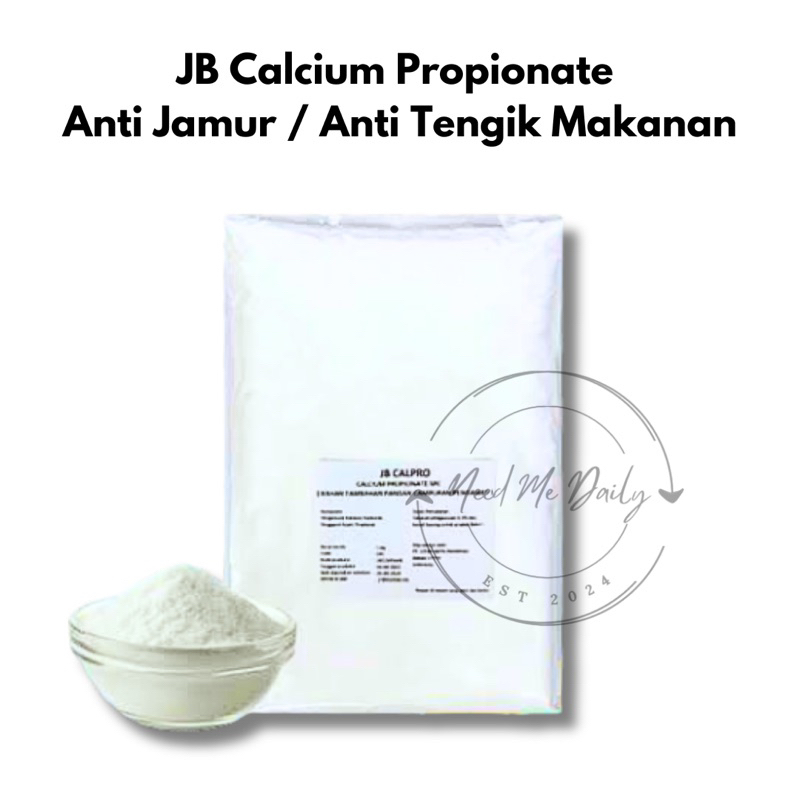 

Calcium Propionate JB | Pengawet Makanan Produk Beragi | Kalsium Propionat Food Grade | anti jamur anti tengik | Calpro repack 250gr 500gr