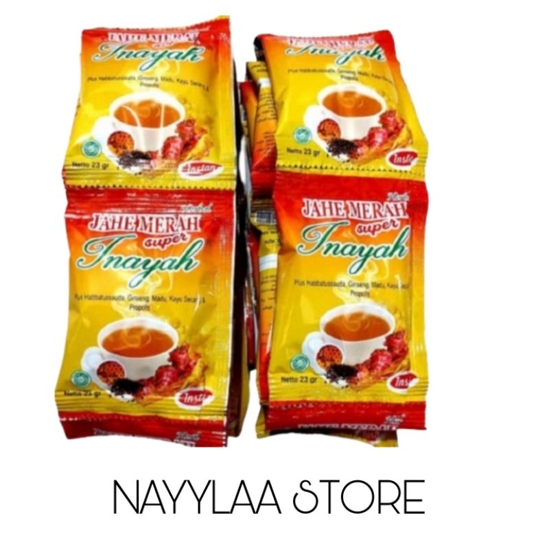 

Jahe Merah Super Inayah isi 12 Sacset