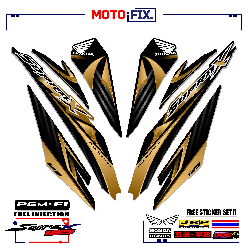 STRIPING MOTOR VARIASI SUPRA X 125 R FI/MT2/BATMAN/STICKER/STIKER POLET SUPRA X INJEKSI/WAVE 125i