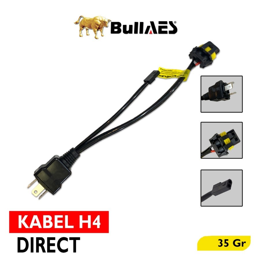 Kabel Relay H4 Direct Bi-led Bi-laser Biled Projie H4 Hi-Lo PNP