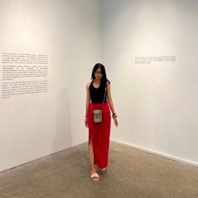 Preloved Rok Slit Pink Fanta