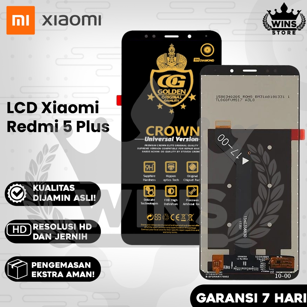 LCD TOUCHSCREEN XIAOMI REDMI 5 PLUS / LCD REDMI 5+ ORIGINAL FULLSET COMPLETE