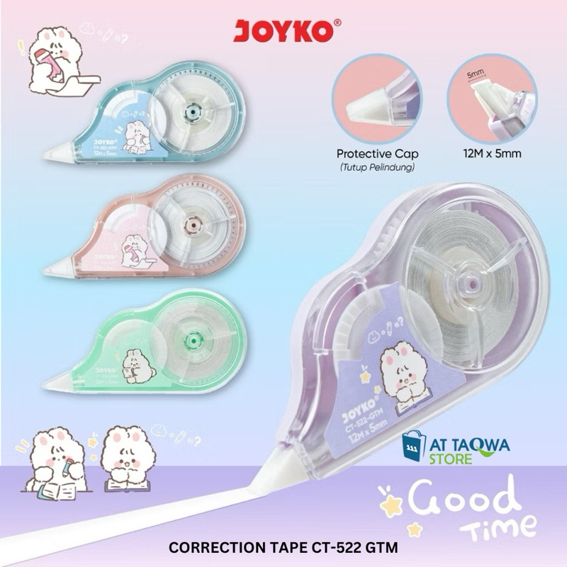 

Correction Tape JOYKO CT-522 GTM Good Time Pita Koreksi Tipe X
