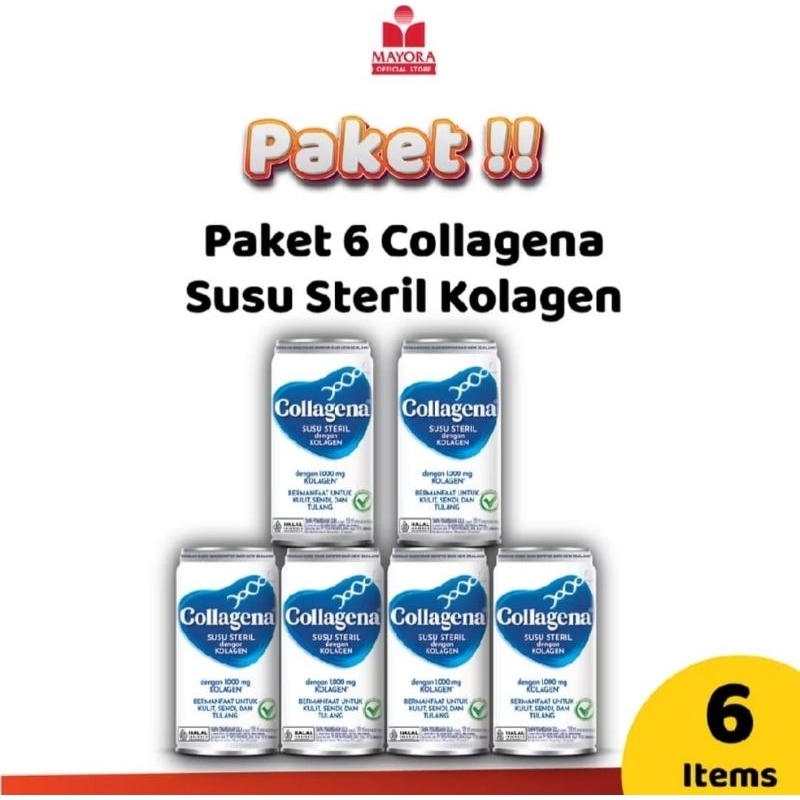 SUSU STERIL COLLAGENA 189 ml ISI 6 KALENG