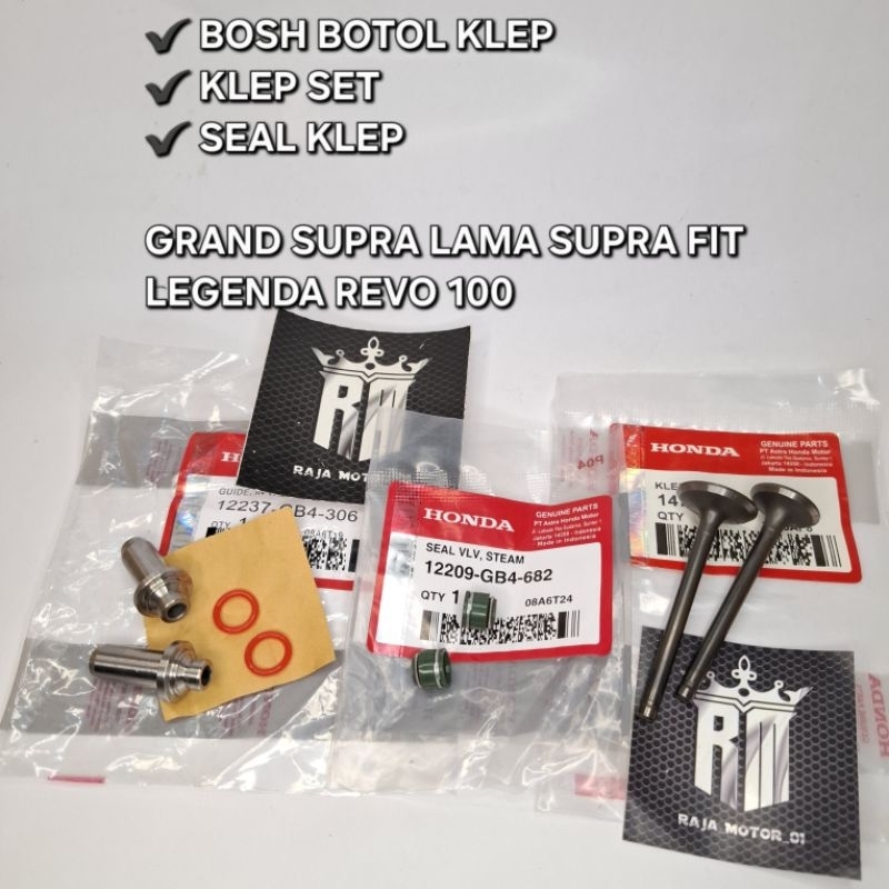 BOSH BOTOL KLEP + KLEP SET + SEAL KLEP GRAND SUPRA LAMA SUPRA FIT LEGENDA REVO 100