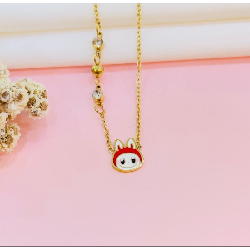 Kalung Liontin Anak Berlian Emas
