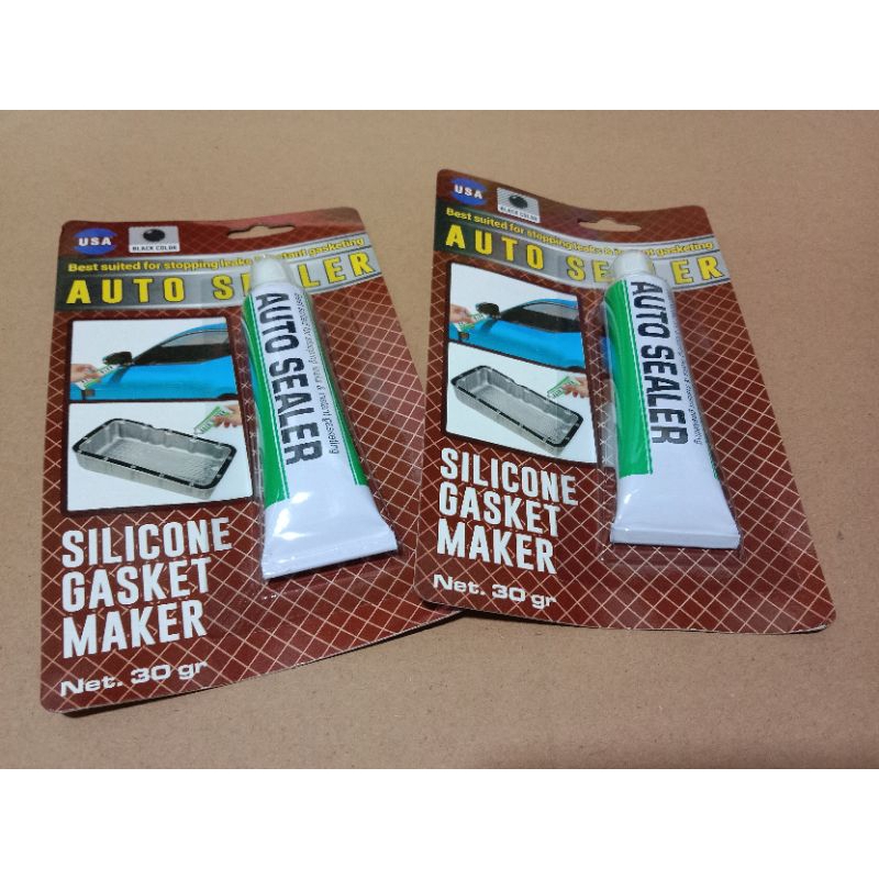 LEM AUTO SEALER 30Gram Lem silikon Hitam Lem Gasket/ Blok Mesin Lem Kaca Plastik Kayu