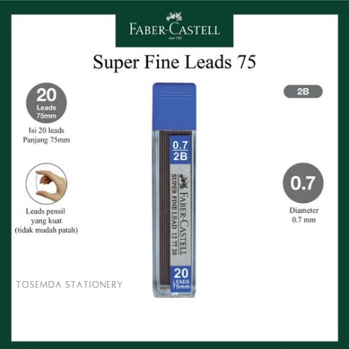 

Isi Pensil Mekanik Faber Castell / Lead Superfine 2B 0,7mm / PCS