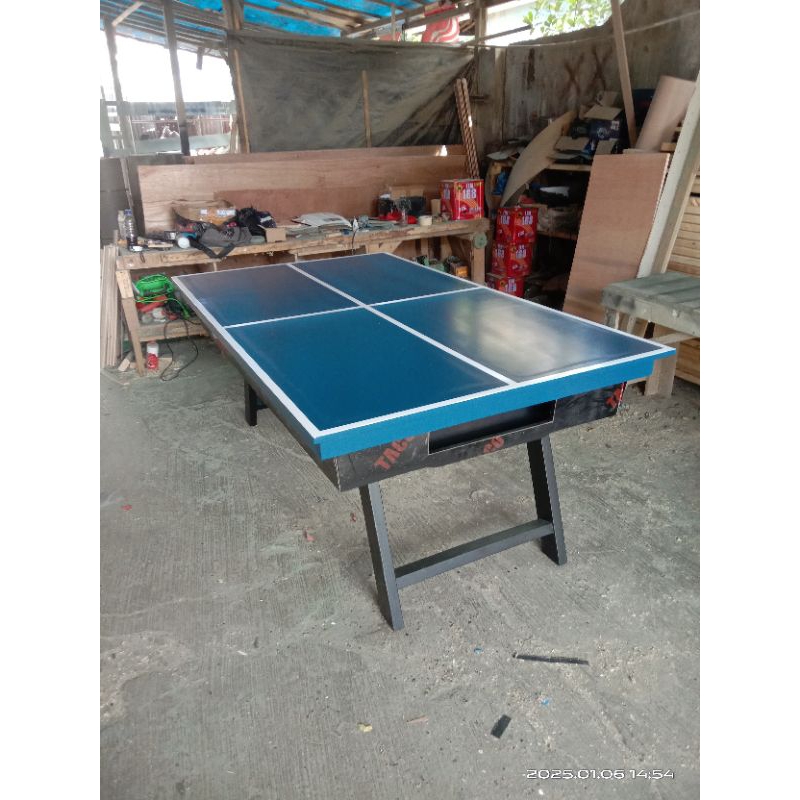 2 in 1 Meja billiard kaki lipat dan meja pingpong / tenis meja